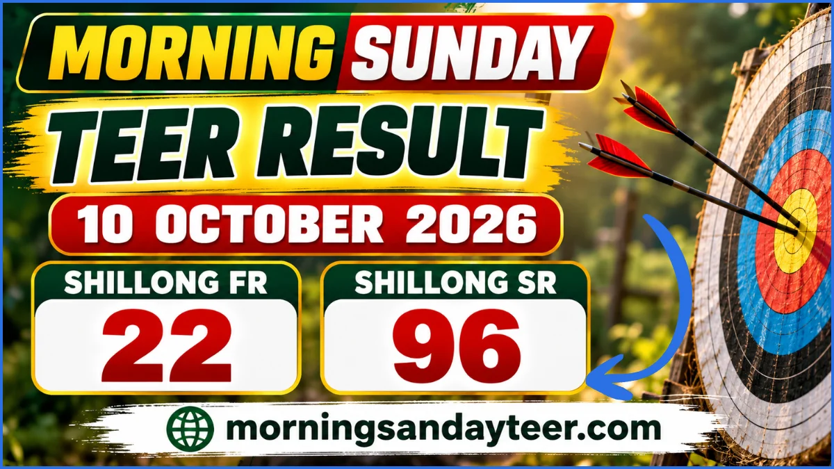 Morning Sunday Teer Result October 10 2026 Shillong Update